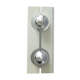 White metal wall lamp, 1970s