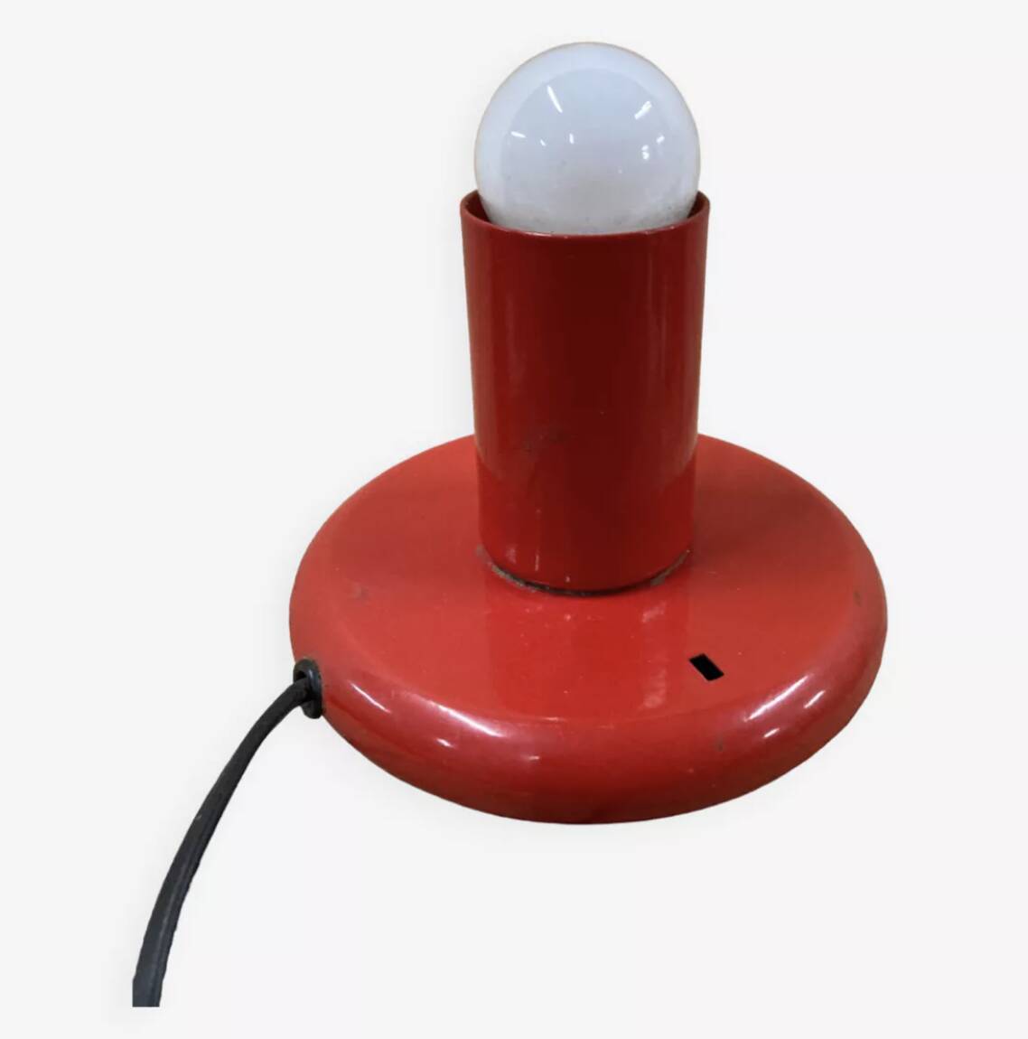 1970 Kama Keur red metal lamp