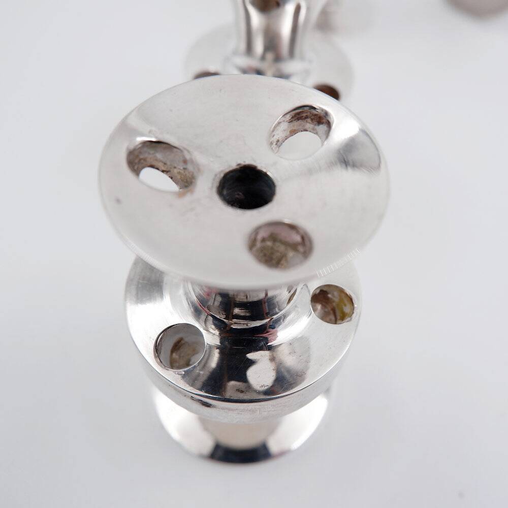 Set of 4 miniature candle holders by Erik Jörgensen, Denmark, 1950s.