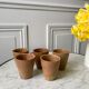 Set of 5 glasses / coffee cups in stoneware handmade 70s