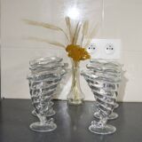 6 Bormioli Rocco Italy Glass Ice Cream Cups