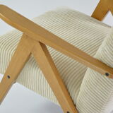Kompas cream corduroy armchair