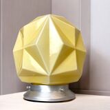 Art Deco style opaline origami flush mount lamp