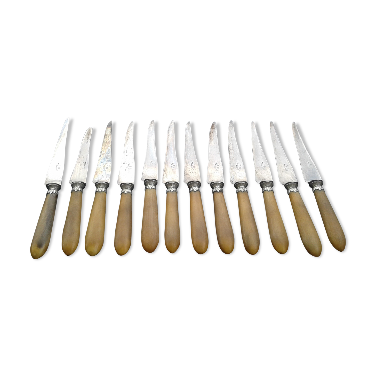 12 old knives. Steel