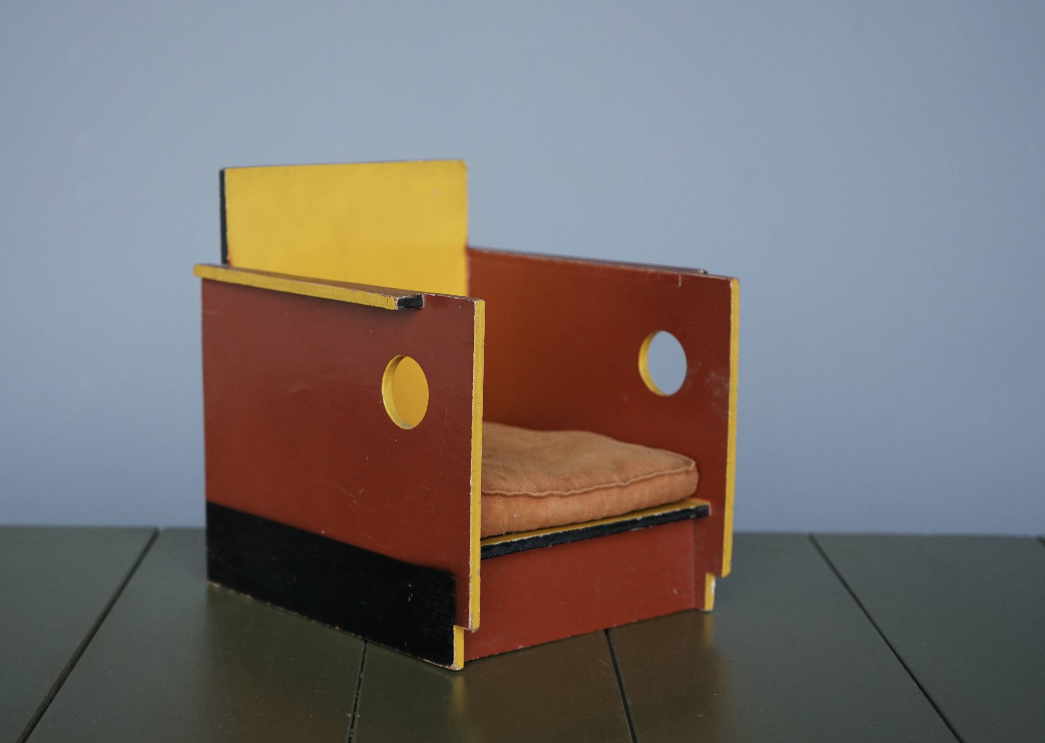 Rare Modernist Toy Chair by Ko Verzuu for Ado, 1930s