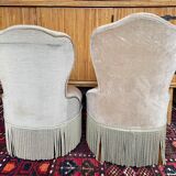 Pair of toad armchairs