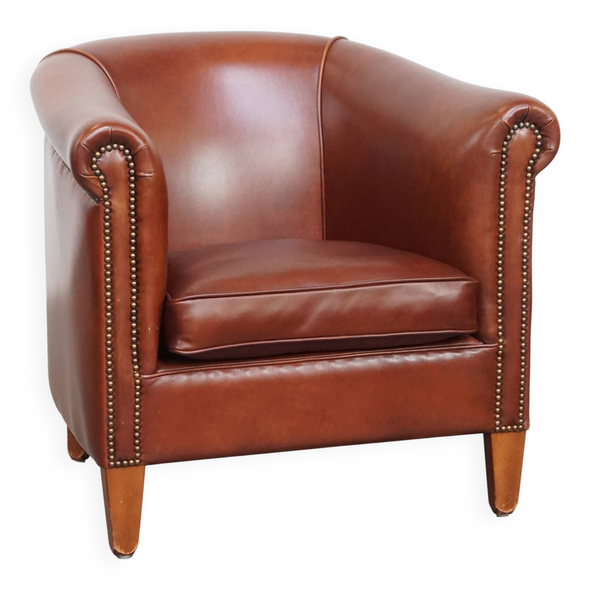 Club Chair in Cowhide Leather
