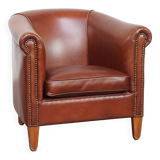 Club Chair in Cowhide Leather