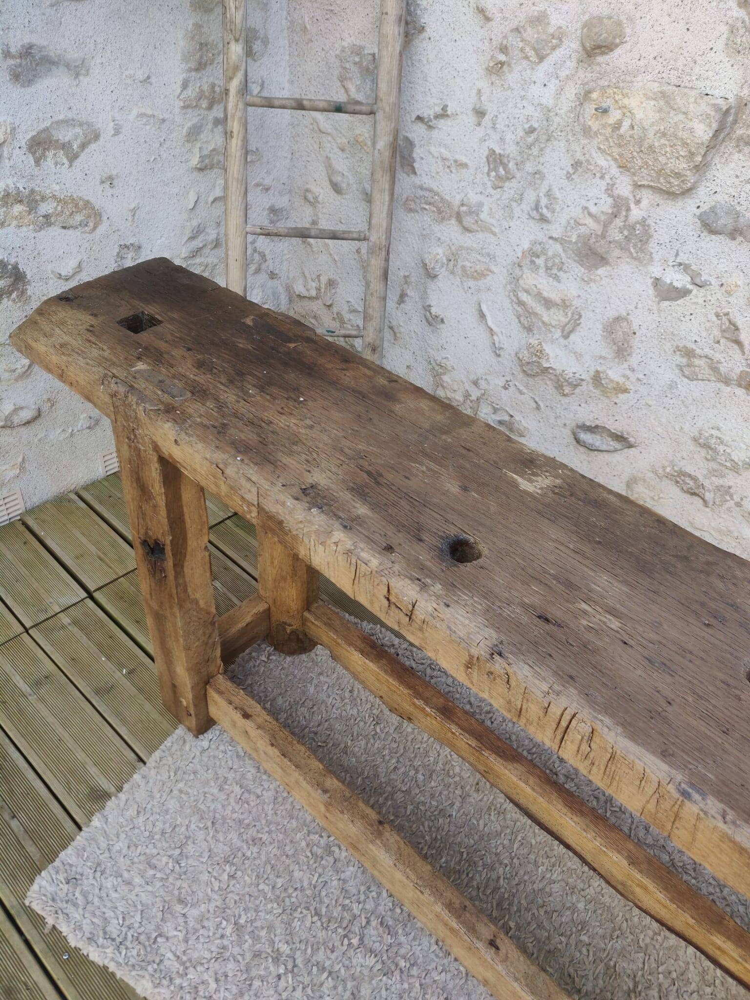 Oak workbench