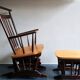 Mid century gliding lounge chair with footrest, 1960s