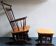 Mid century gliding lounge chair with footrest, 1960s