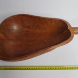 Coupe à fuits en bois sculpté en forme de poire