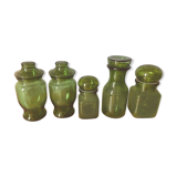 Lot de pots d’apothicaire
