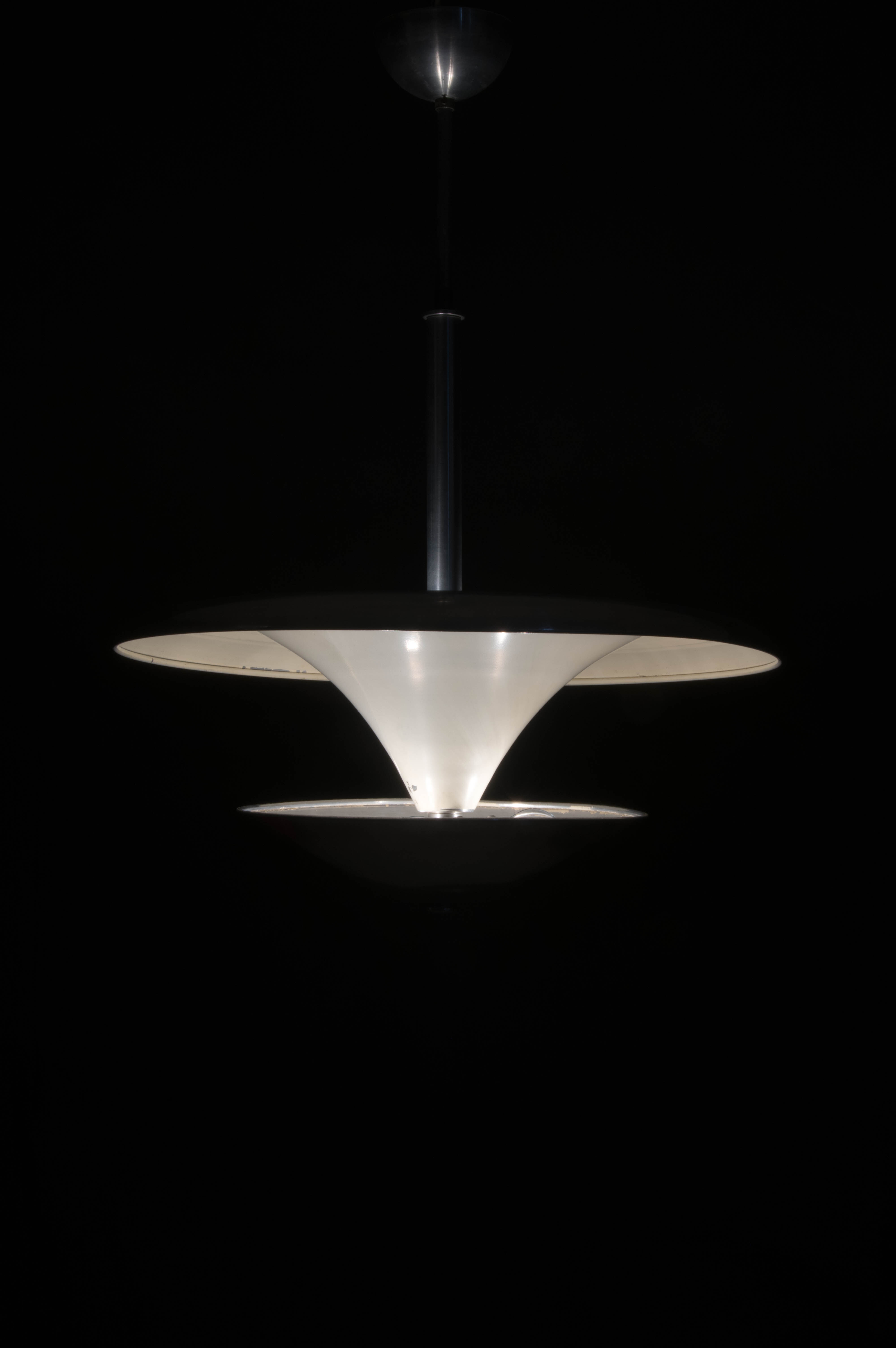 Bauhaus chandelier with indirect light, 1930s