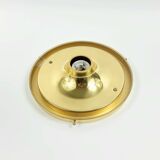 Mid-century glass ceiling light by Limburg, Germany, 1960s.