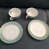 Set of vintage cups and saucers