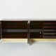 Aldo Tura sideboard in brown parchment and brass 1960