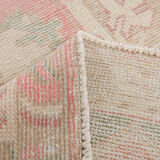 3x10 pale red antique vintage runner rug,90x299cm