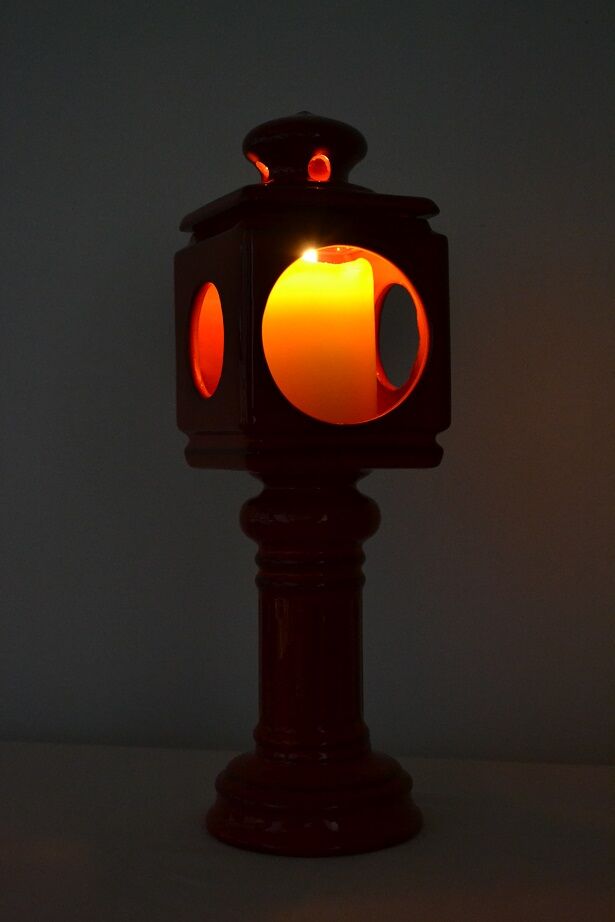 Vintage ceramic candlestick from the 70s