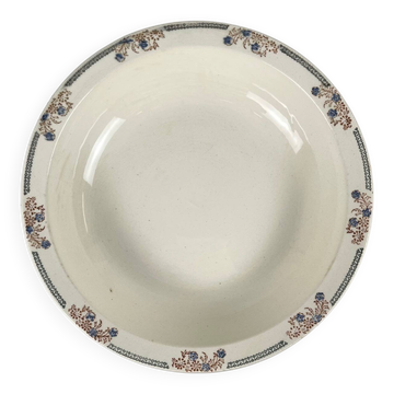 Large Longwy "Turin" salad bowl, 1950/70