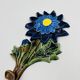 Flower hook wall hook in Belgian ceramic by André Bayer