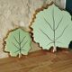 Ceramic trivet and coaster – leaf pattern, year