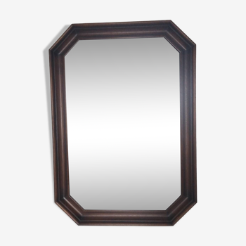 Miroir Octogonale Mouluré en Bois