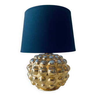 Gold bubble ceramic lamp