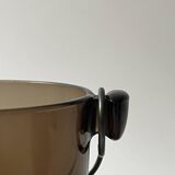 Amber glass ice bucket, France 1970