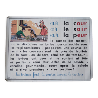 Affiche d'école dictée