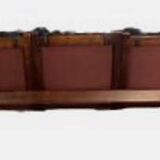 Vintage Scandinavian sofa in black leather