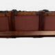 Vintage Scandinavian sofa in black leather