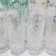 Set de 8 verres en cristal taillé