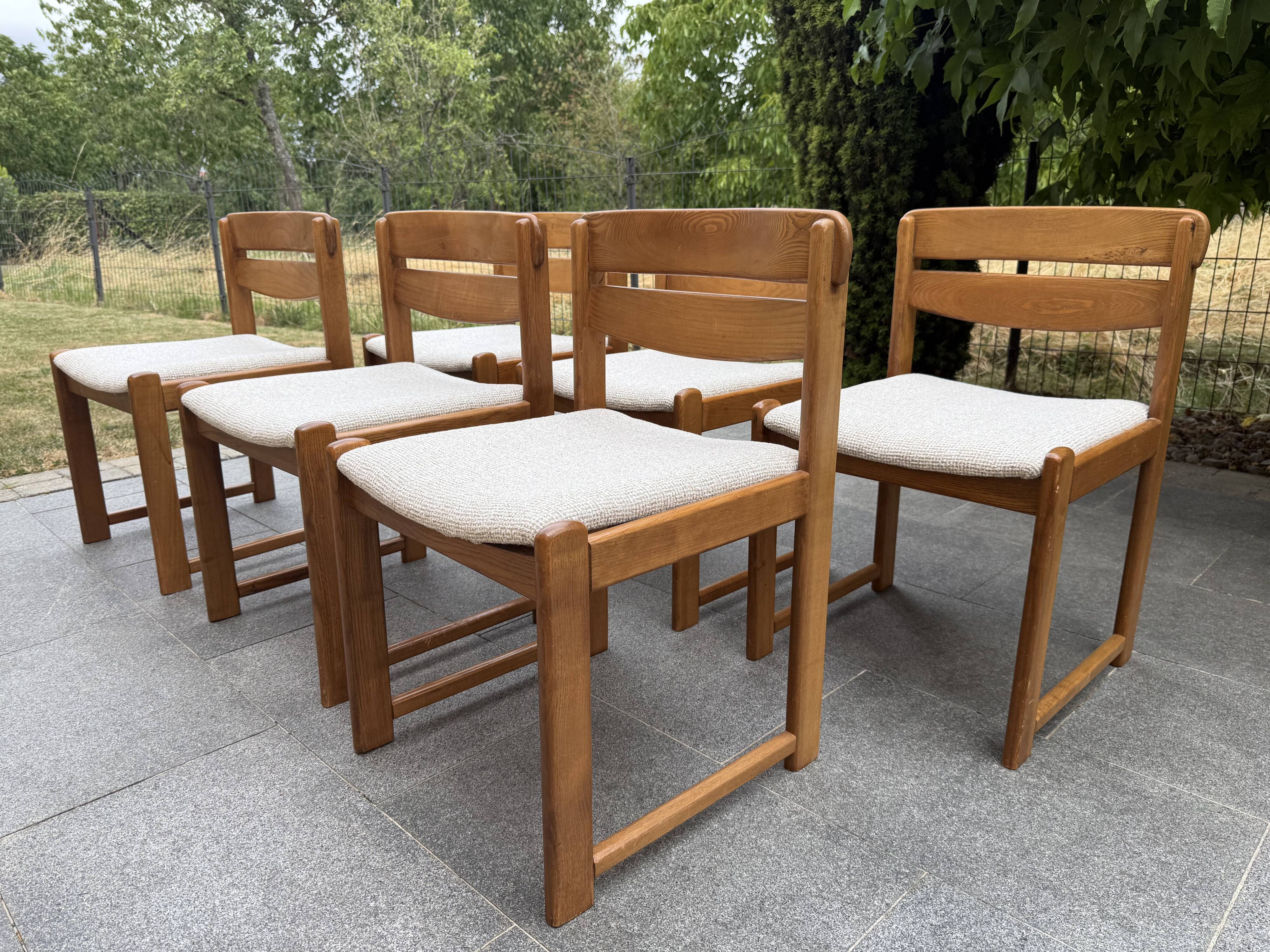 Lot de 6 chaises année 70