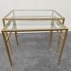 Tables basses gigognes Roger Thibier dorées 1960