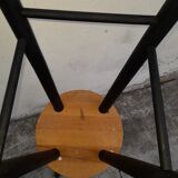 Paire de tabourets en bois