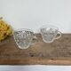 Set of 4 cut glass cups