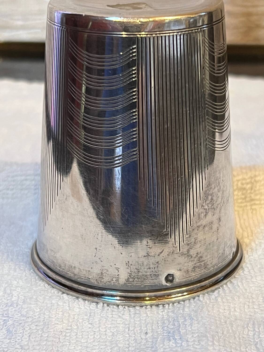 Silver-plated tumbler