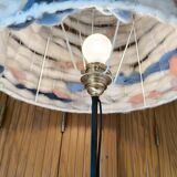 1960s wrought iron tripod floor lamp