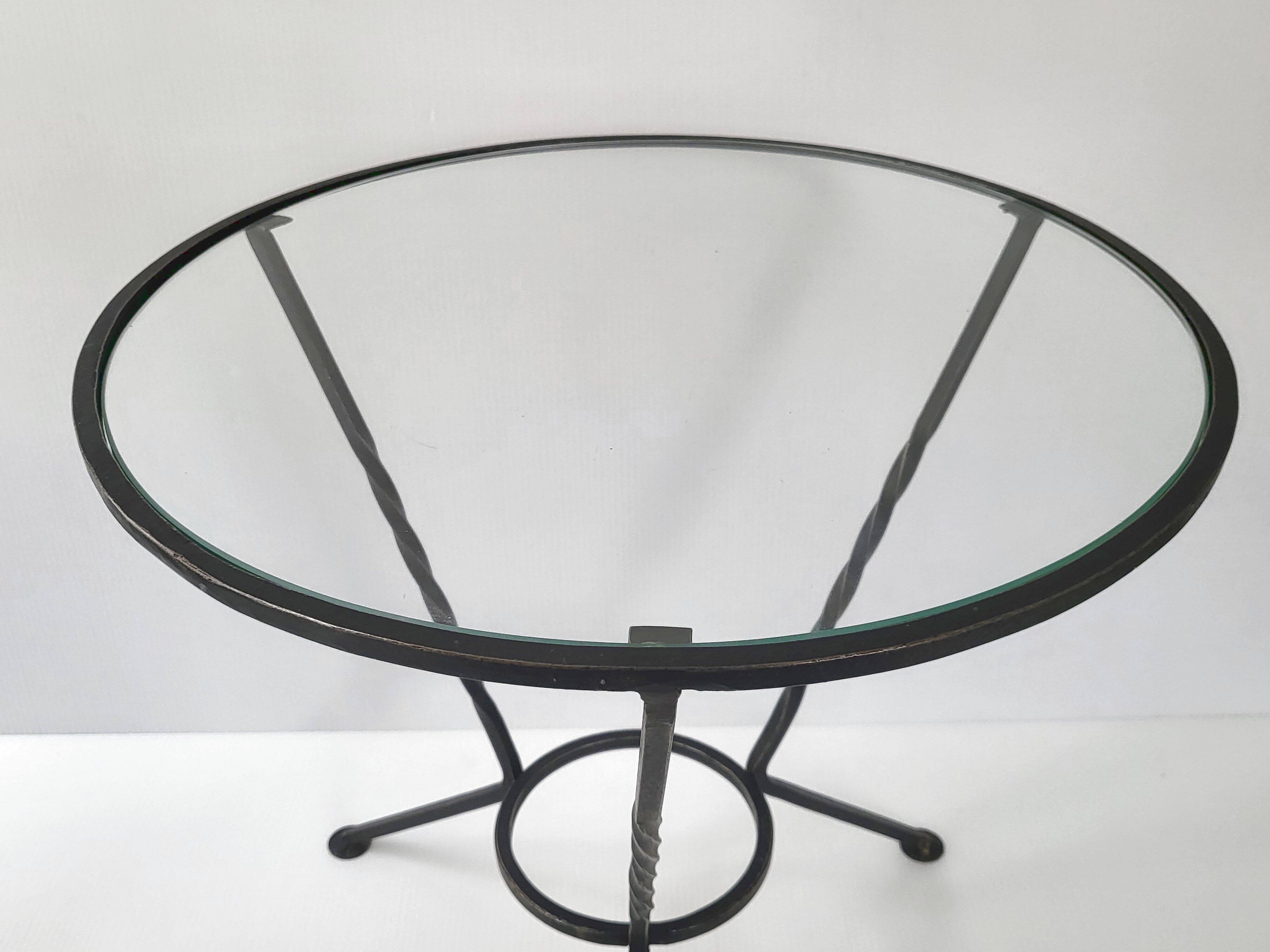 Vintage 1950s pedestal side table