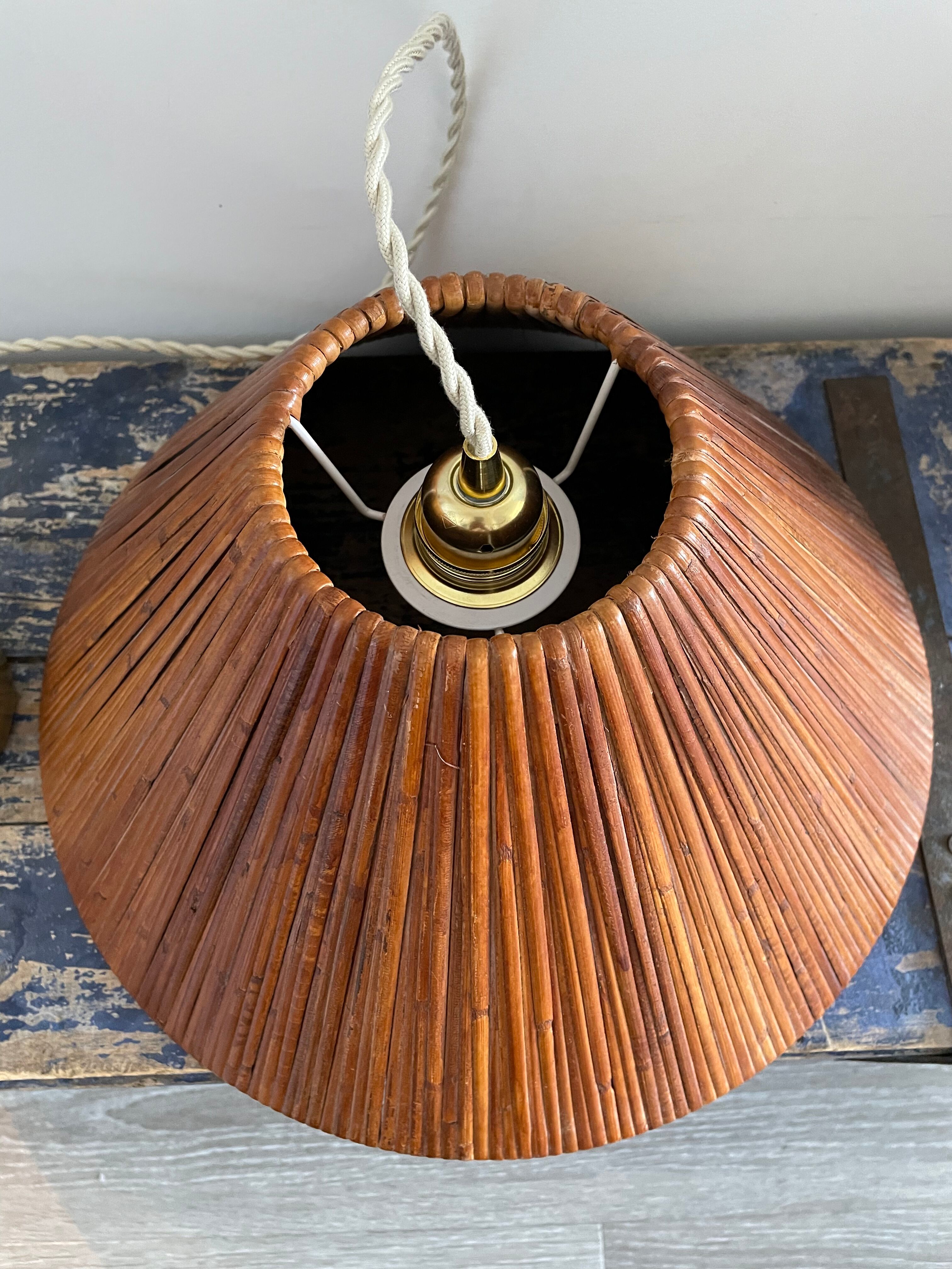Electrified bamboo rattan suspension