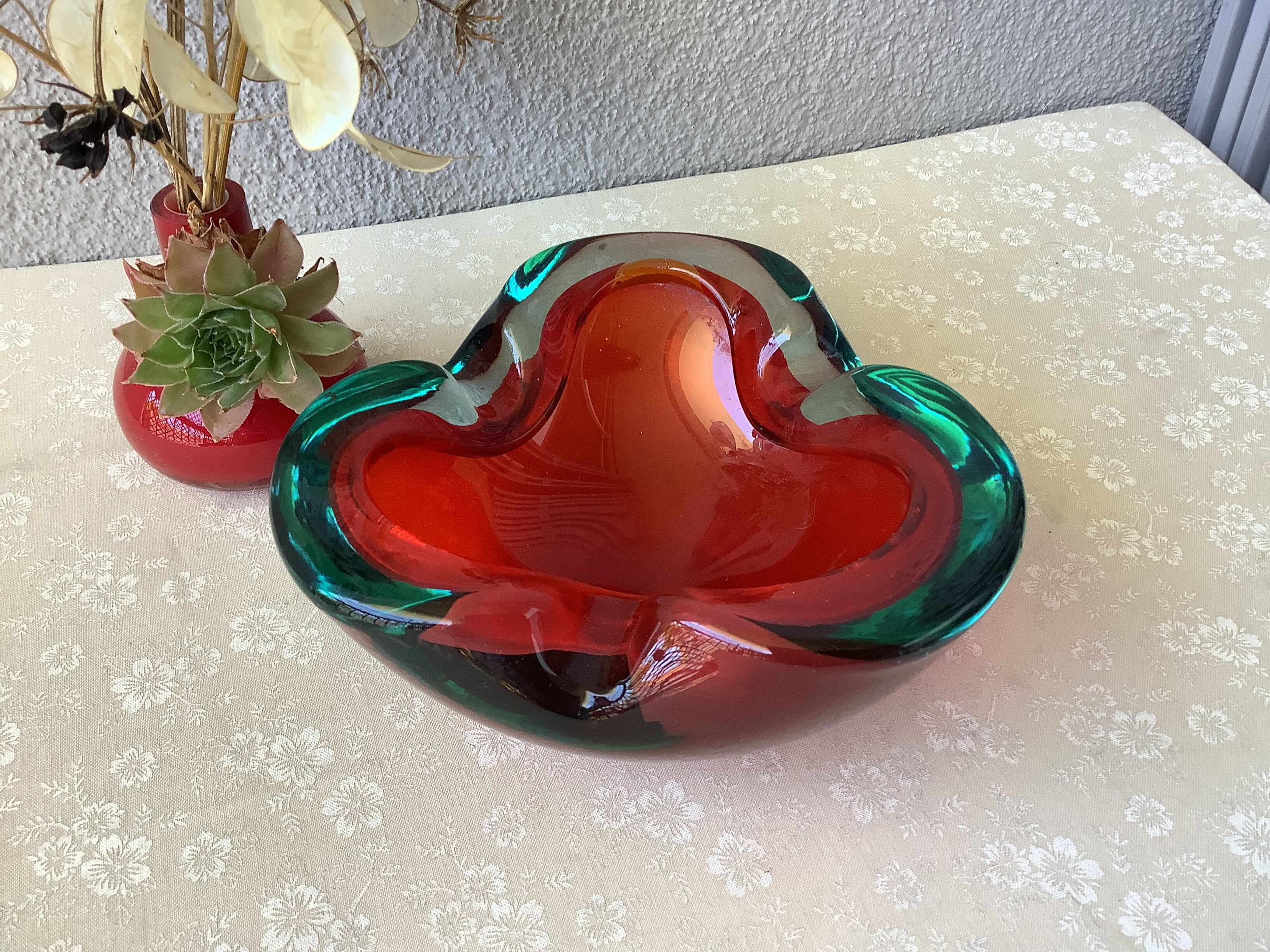 Cendrier Murano Sommerso vintage