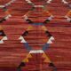 Turkish Wine Red Handmade Wool Kilim Rug, 312x407Cm