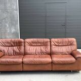 DS-66 Sofa in brown leather – 3-seater – Swiss vintage design