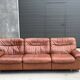 DS-66 Sofa in brown leather – 3-seater – Swiss vintage design