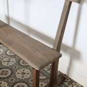 Pair of old wooden church benches – rustic chapel benches