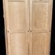 Solid oak wardrobe with 2 doors