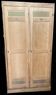 Solid oak wardrobe with 2 doors