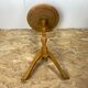 Solid wood tripod pedestal table 1900