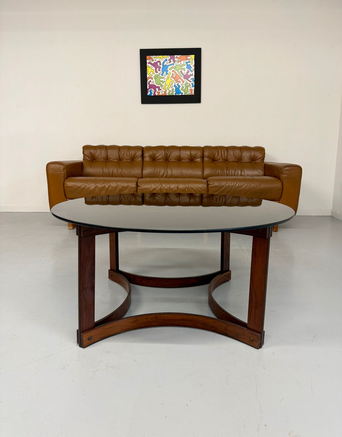 Vintage 1970s De Sede DS-40 camel leather 3-seater sofa